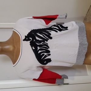Gabby Isabella Zebra sweater Size medium